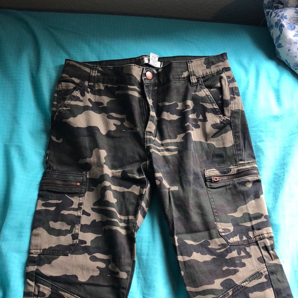 Camo pants.